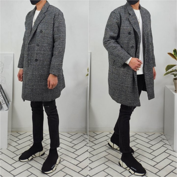 셀린느 웨일즈 모직 오버 코트 (국내배송)