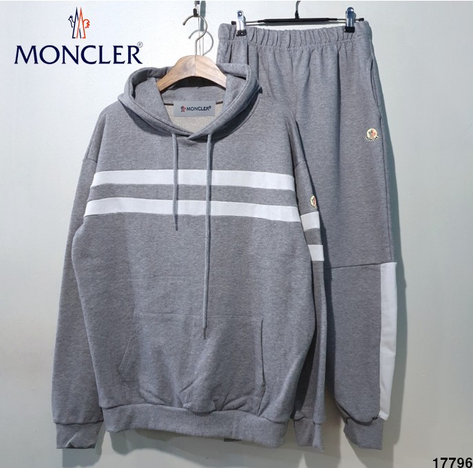 몽클레어  배색 기모 트레이닝 셋업 (국내배송)