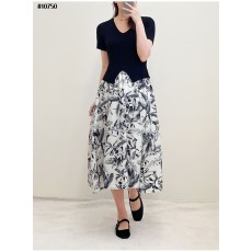 [DIOR] 디올 수입 여성 플라워 니트 롱원피스  (국내배송)