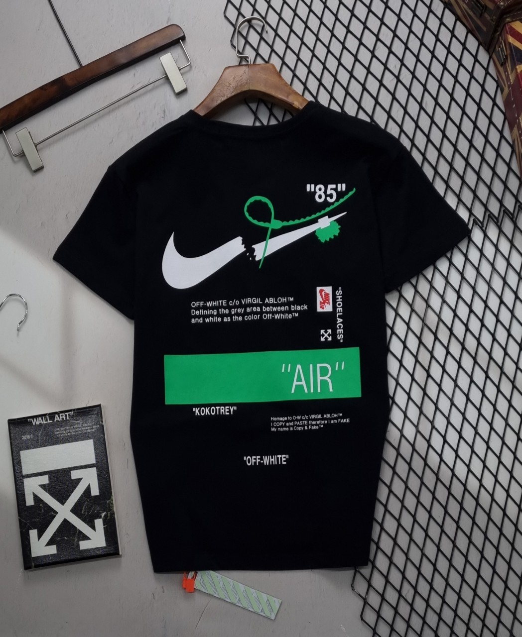 오프화이트 나이키 AIR 콜라보 반팔티 (국내배송)