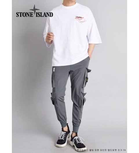 스톤아일랜드 쿨링 와펜 포인트 멀티포켓 조거 (국내배송)