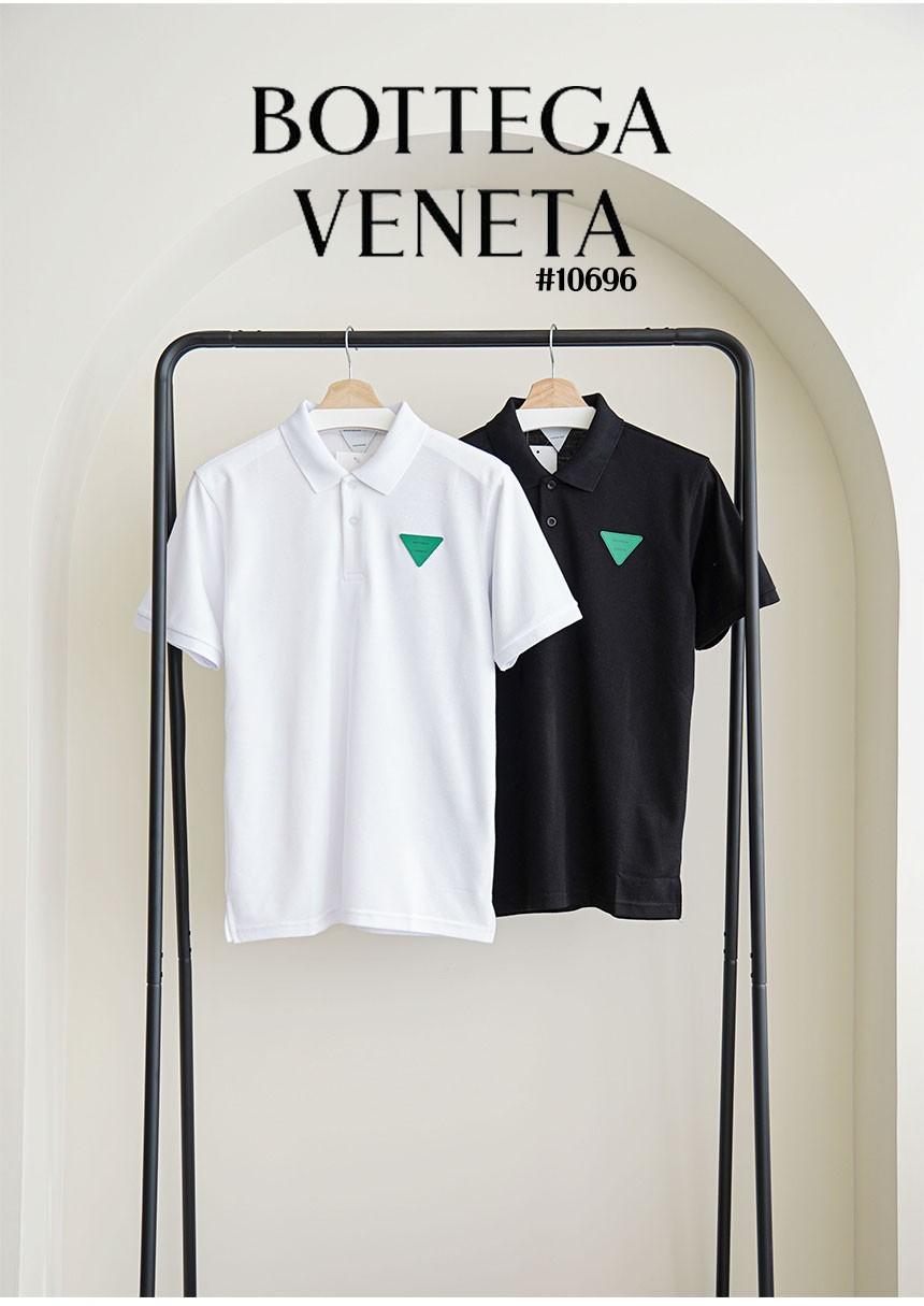 [bottega veneta] 보테가 남성 그린 삼각로고 카라티셔츠 (국내배송)