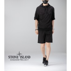 스톤아일랜드 [Stone Island Shadow project] 블랙와펜 하프슬리브 아노락 set 신상입고(국내배송)