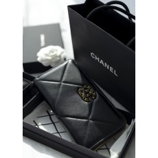 샤넬 [Chanel] 수입고급 샤넬19 고트스킨 지퍼 장지갑 신상 입고(국내배송)