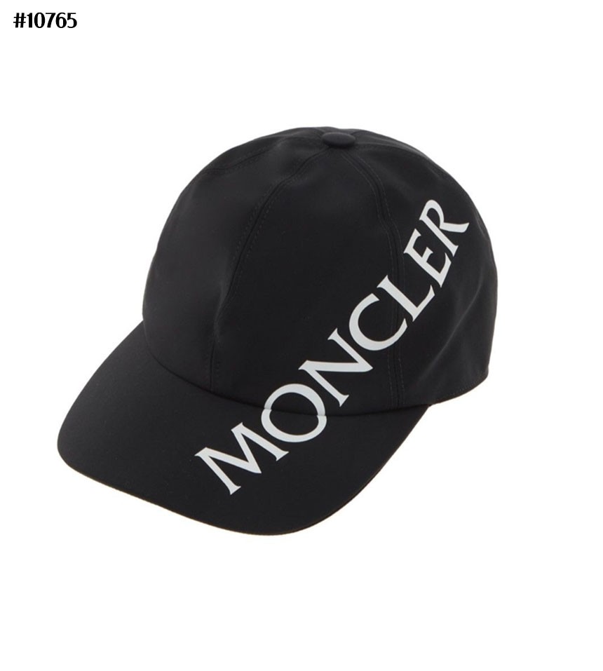 [MONCLER] 몽클레어 로고 레터링 남여공용 볼캡 블랙(국내배송)