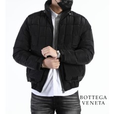 보테가베네타 [BOTTEGA VENETA]  격자무늬 오리털 차이나 패딩자켓  (국내배송)