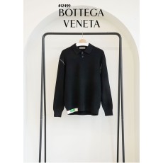 [Bottega Veneta] 보테가베네타 남성 그린 레더 스티치 카라 니트 스웨터 (국내배송)