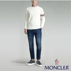 몽클레어 삼선완장 캐시 라운드니트(국내배송)