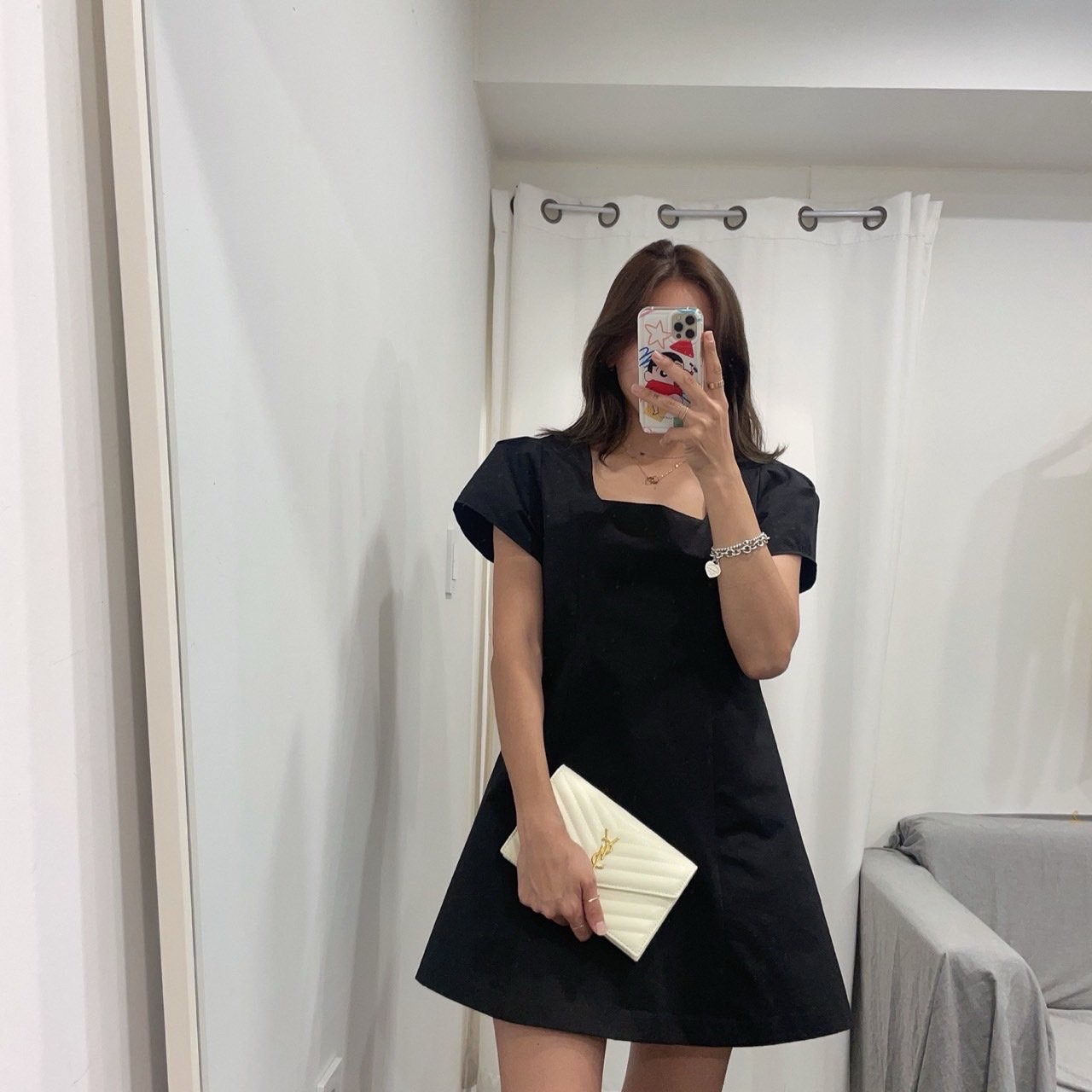 입생로랑 체인 숄더백(국내뱃송)