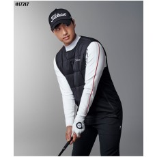 타이틀리스트 투어핏 컬러 밴드 스퀘어 퀄티드 다운 베스트 국내배송