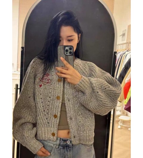 비비안웨스트우드 레드 로우 게이지 가디건 - 국내배송