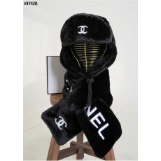 샤넬 CC 시어링 이어머프 햇 & 레터링 시어링 머플러 2PCS 셋 국내배송