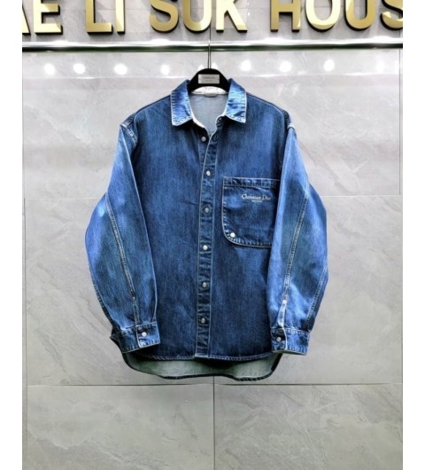 디올 24FW 워싱 포켓 데님 자켓 국내배송