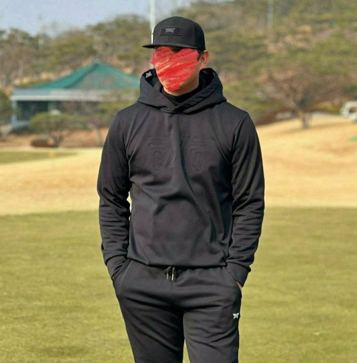 PXG맨즈 엠보로고 풀오버 후디&팬츠 기모set.국내배송