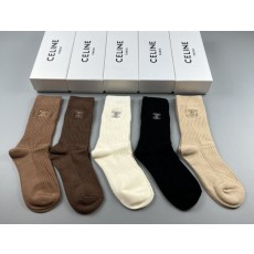 셀린느 베이직 로고5색양말 국내배송