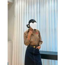 버버리 잔체크 8부 남방 국내배송