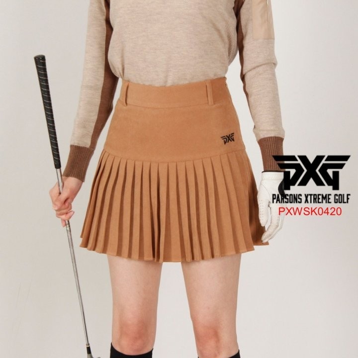 PXG여자 PXWSK0420 잔플리츠 골덴 스커트 국내배송