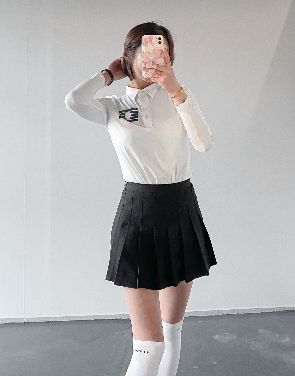 어메이징크리 아코디오 백로고 패치 셔츠 국내배송