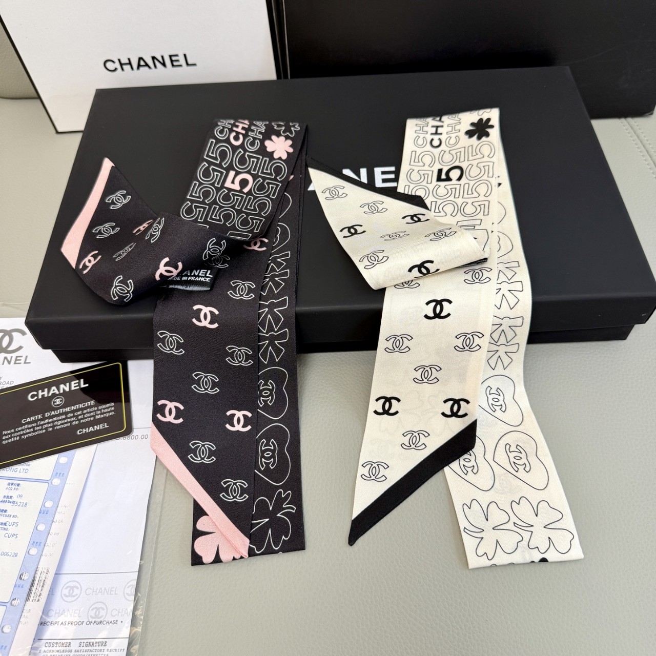 214 180 샤넬 스카프 해외배송