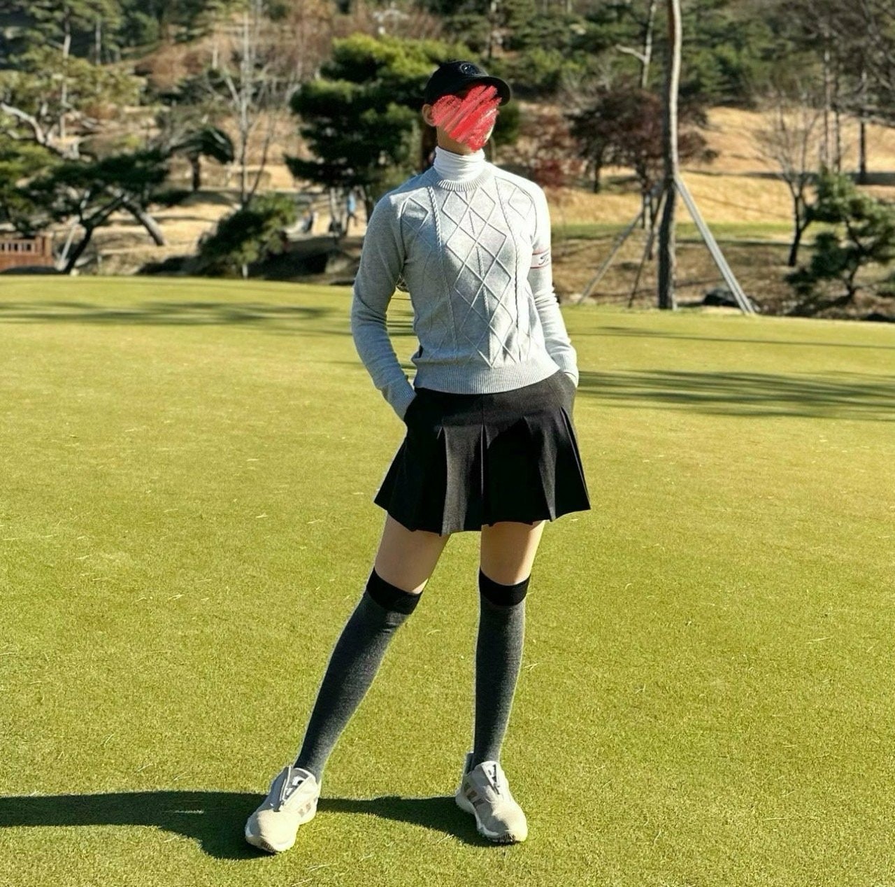타이틀리스트 우먼 와이드 플리츠 스커트 (WOMEN) 국내배송
