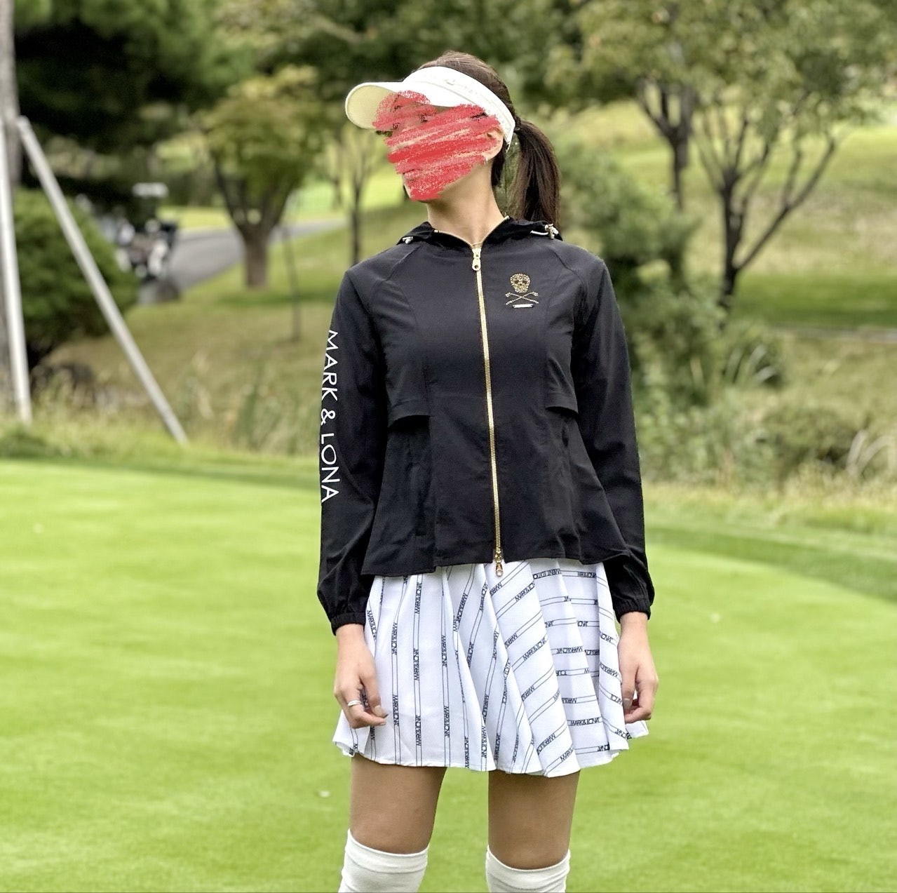 마크앤로나 큐빅 로고 포인트 우븐 아우터 국내배송