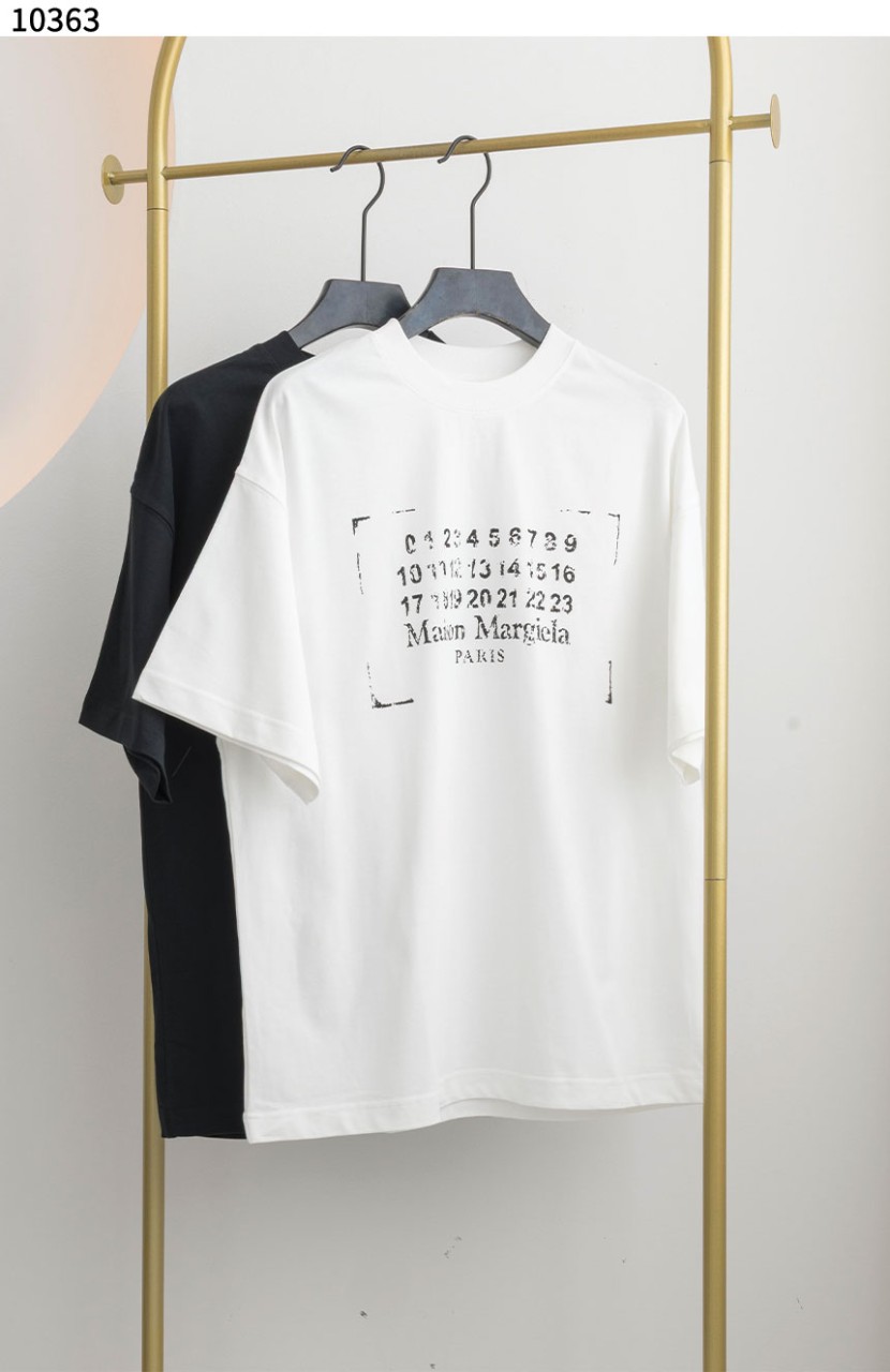 메종마르지엘라 픽셀 넘버링 로고 티셔츠  국내배송