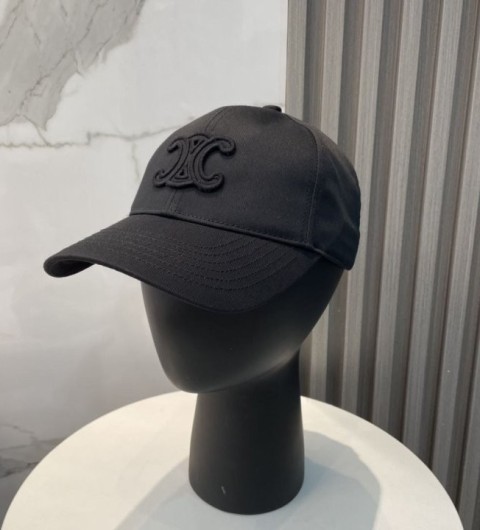 셀린느 올블랙 로고 모자 국내배송