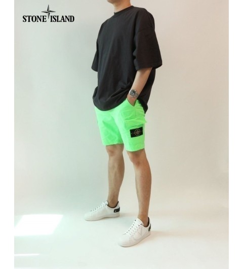 스톤아일랜드 네온 카고 반바지 (밴딩스판) 국내배송