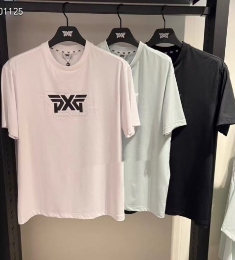 PXG 여름 그래픽 라운드 넥 숏 슬리브 티셔츠국내배송