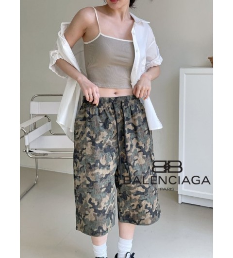 발렌시아가 B 카모 버뮤다 카고 하프 국내배송
